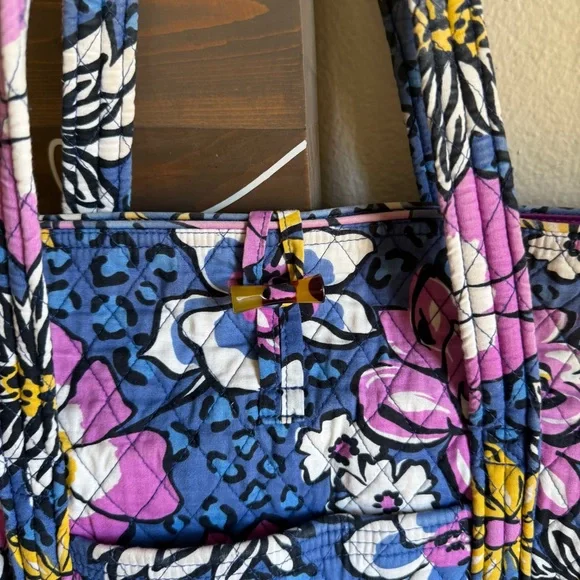 Vera Bradley Blue Floral Tote - Picture 7 of 7